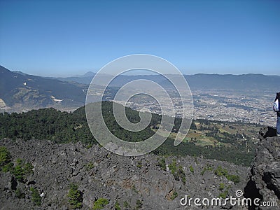 View of Quetzaltenango City from Cerro la Muela in Quetzaltenango, Guatemala 5 Stock Photo