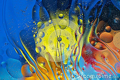 View of red, blue, orange, yellow colorful abstract design, texture. Beautiful backgrounds Stock Photo