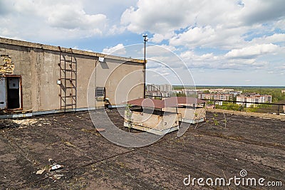 Pripyat city in Chernobyl Stock Photo