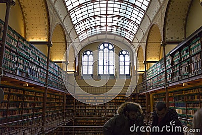 View of the Rijksmuseum Research Library in The Netherlands. Editorial Stock Photo