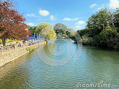 A view of the River Levan at Newby Bridge Stock Photo