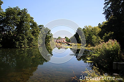 A view of the River Teme in Ludlow Stock Photo