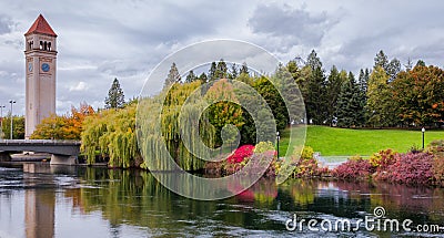 Spokane Riverfront Park Stock Photo