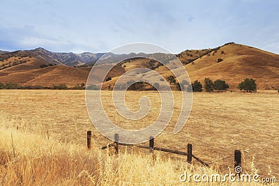 View from the road to Kings Canyon national park, USA Stock Photo