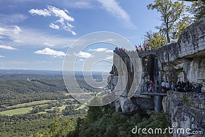 View of Rock City Lookout Mountain Editorial Stock Photo
