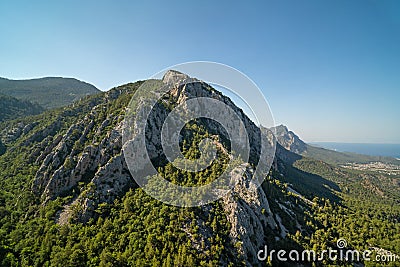 View of the rock and the sea Stock Photo