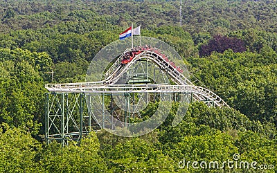 View on a rollercoaster Editorial Stock Photo