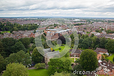 View from the roof York Minster Cathedral, Great Britain Stock Photo