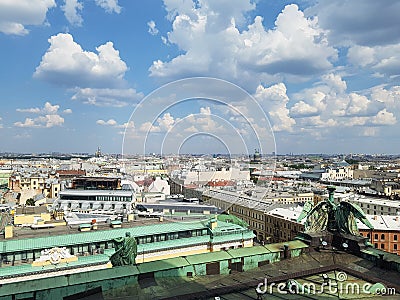 View of the roofs of the city Editorial Stock Photo