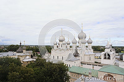 The View of the Rostov Kremlin Editorial Stock Photo