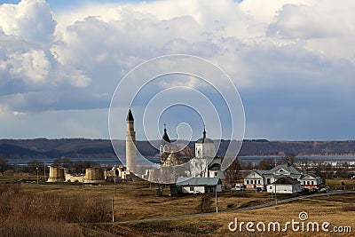 View of the ruins of the Cathedral Mosque Stock Photo