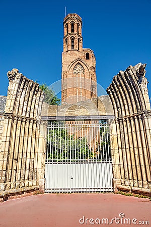 View at the ruins church of Cordeliers in Toulouse - France Stock Photo