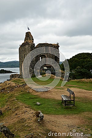 Tarbert Castle Ruins Stock Photo