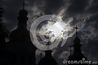 View at Saint Sophia's Cathedral Kiev, Ukraine Stock Photo