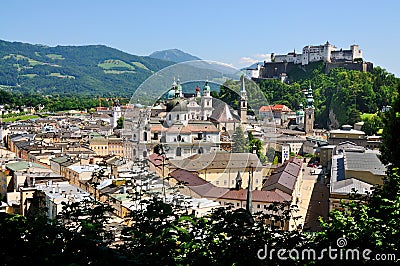 View on Salzburg, Austria Stock Photo