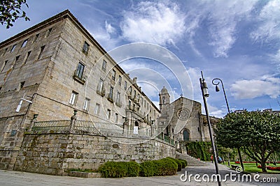 View of San Francisco church in Pontevedra city Editorial Stock Photo