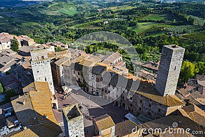 View of San Gimignano, Tuscany, Italy Stock Photo