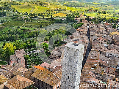 View of San Gimignano, Tuscany, Italy Stock Photo