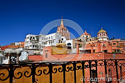 View of San Miguel de Allende, Mexico Stock Photo