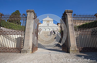 San Miniato al Monte church in Florence Firenze, Tuscany, Italy. Editorial Stock Photo