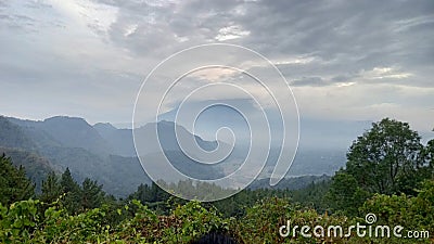 view on Sanghyang dora hill Stock Photo