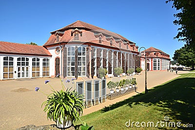 View on Schloss Seehof Castle Seehof near Bamberg, Germany Editorial Stock Photo