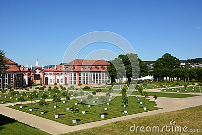 View on Schloss Seehof Castle Seehof near Bamberg, Germany Editorial Stock Photo