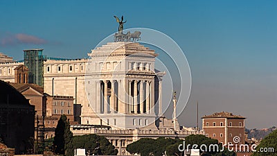 View of the sculpture Quadriga `Unity` Stock Photo