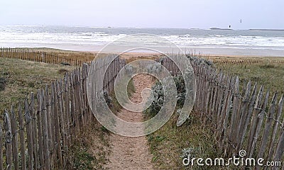 View on the sea in Quiberon Island France Stock Photo