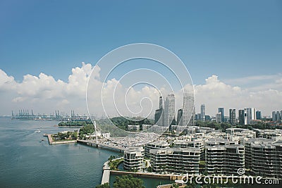 View of Sentosa Island Singapore View of Sentosa Singapore Stock Photo