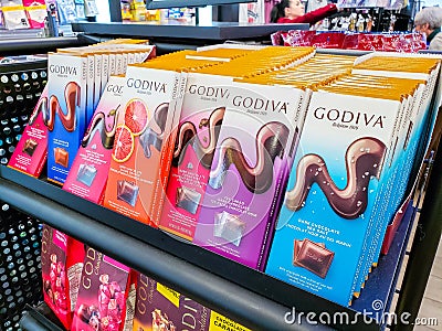 Godiva chocolate Editorial Stock Photo