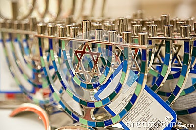 Menorah decor Editorial Stock Photo