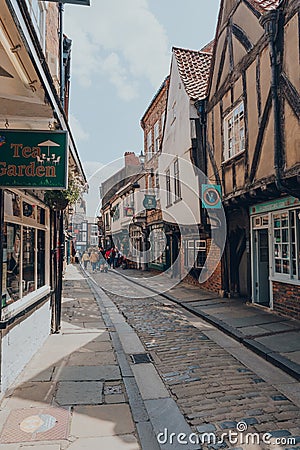 View The Shambles street in York, England, UK Editorial Stock Photo