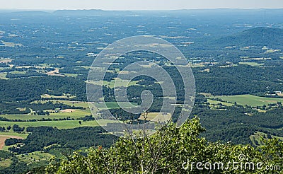 View from Sharp Top Mountain Stock Photo