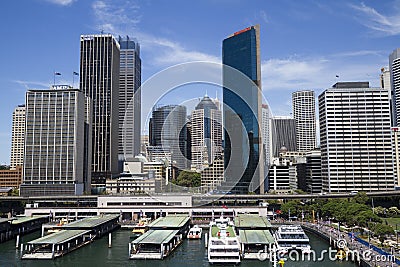 View at Sidney center Editorial Stock Photo