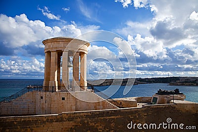 View of Siege Bell Memorial Editorial Stock Photo