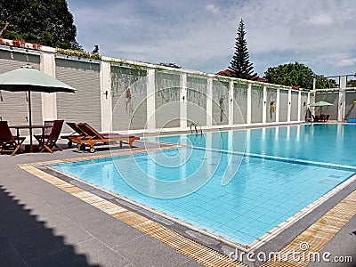 View simple swiming pool Stock Photo