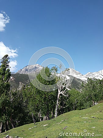 Sinthan Top Hill Station in Kashmir Stock Photo