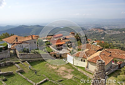 View from Skanderbeg castle, Kruje, Albania Stock Photo