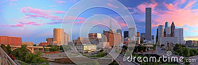 View on Skyline of Downtown Houston Stock Photo