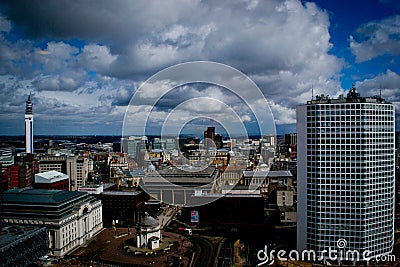 Birmingham UK - Cityscape with skyscrapers Stock Photo