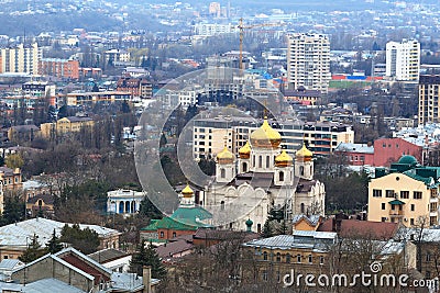 View from the slope of Mount Mashuk in Pyatigorsk, Russia Stock Photo