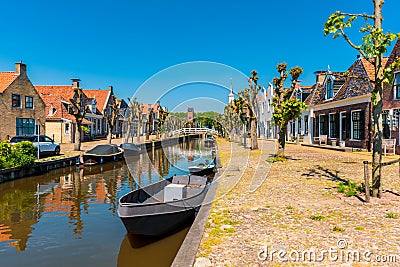 View on Sloten Friesland Netherlands Stock Photo