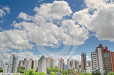 View of small city Stock Photo