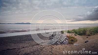 View of the solway from Cumbria to scotland Stock Photo