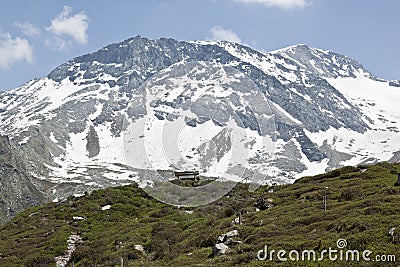 View from the Sommerbergalm at the Hoher Riffler Stock Photo