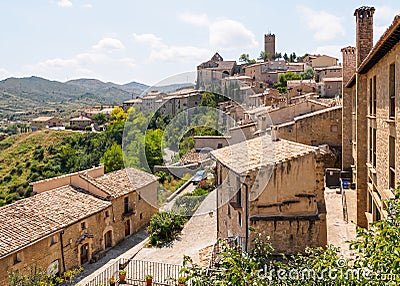 View of Sos del Rey Catolico, the birthplace of Ferdinand of Ara Stock Photo