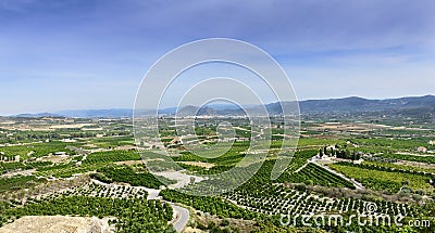 View south from Montesa Castle Stock Photo