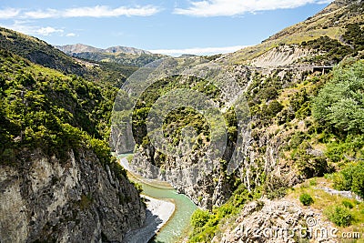 View of Southern Alps New Zealand Stock Photo