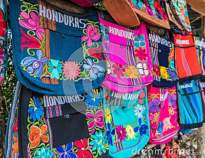 A view of souvenirs in Honduras Editorial Stock Photo